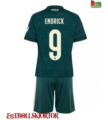 Real Madrid Endrick #9 Borta Kläder Barn 2026-27 Kortärmad (+ Korta byxor)